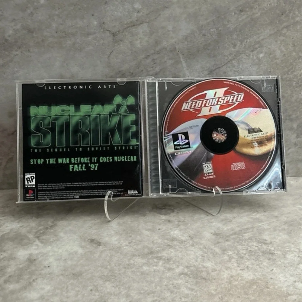 NEED FOR SPEED II; Playstation 1; 1997 Electronic Arts PS1 Black Label CIB